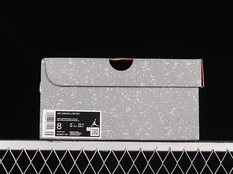 All categories Air Jordan Jordan series basketball shoes Air Jordan 4 LJR version Air Jordan 4 Retro "Infrared" AJ4 Joe 4 black gray infrared DH6927-061